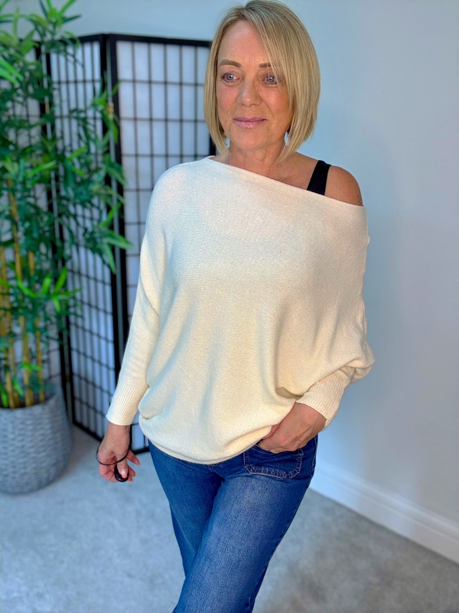 Wren Batwing Jumper 10-18 Ivory