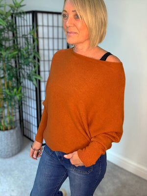 Wren Batwing Jumper 10-18 Autumn Spice