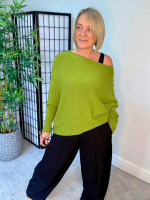 Wren Batwing Jumper 10-18 Olive