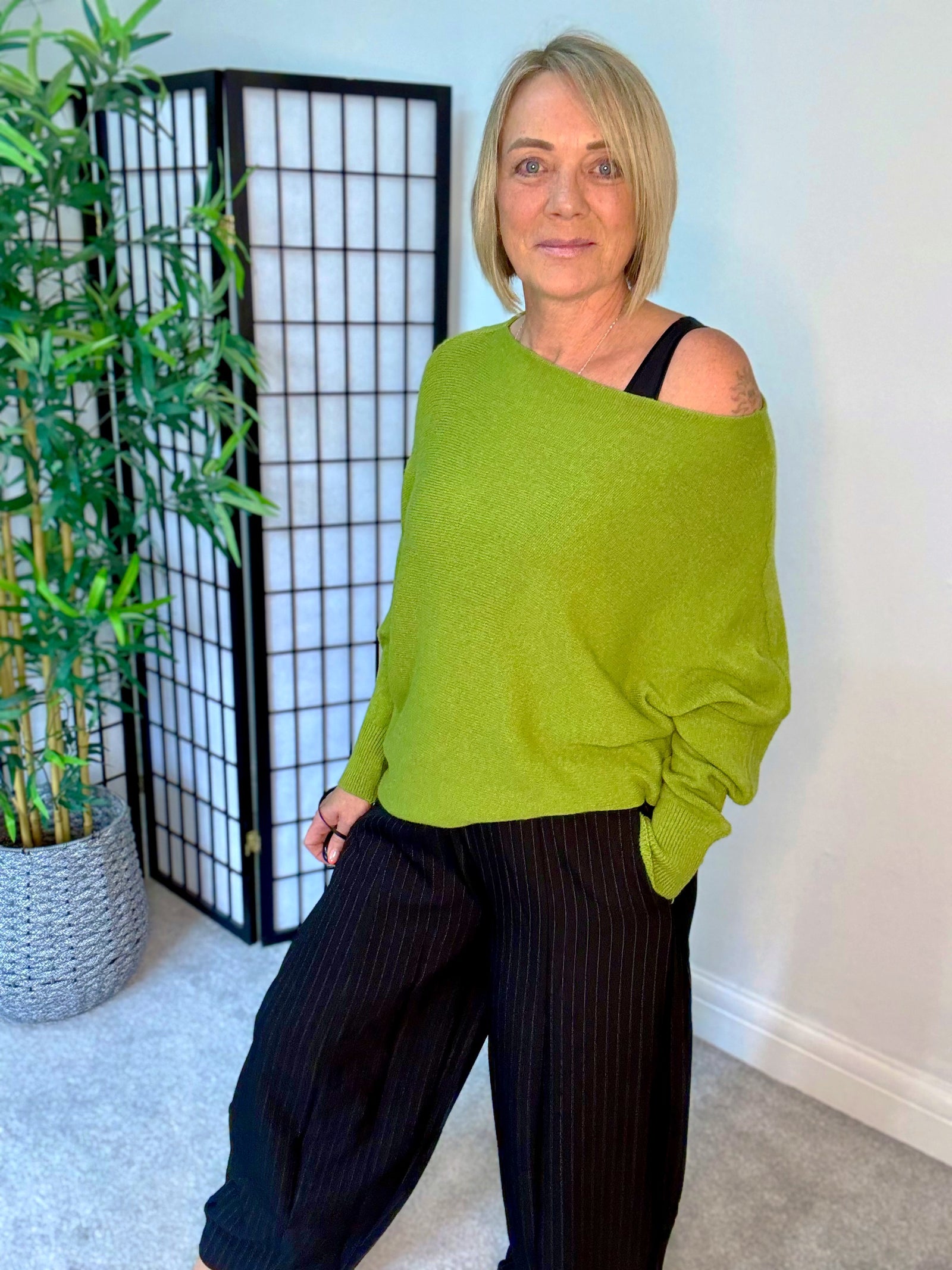 Wren Batwing Jumper 10-18 Olive