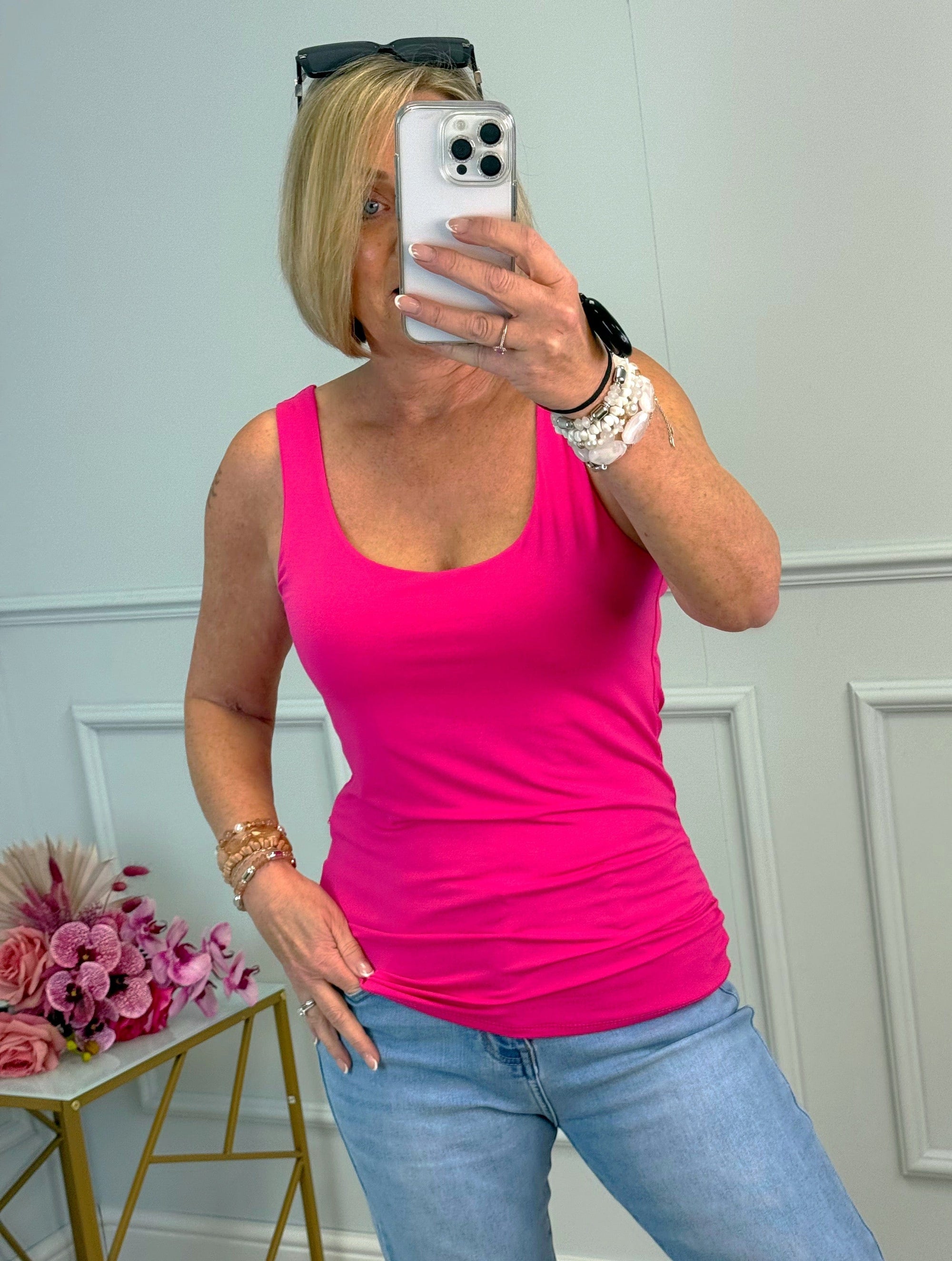 Essential Panel Vest 8-16  Fuchsia - Susie's Boutique