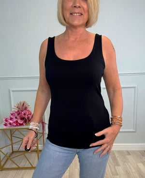 Essential Panel Vest 8-16  Black - Susie's Boutique