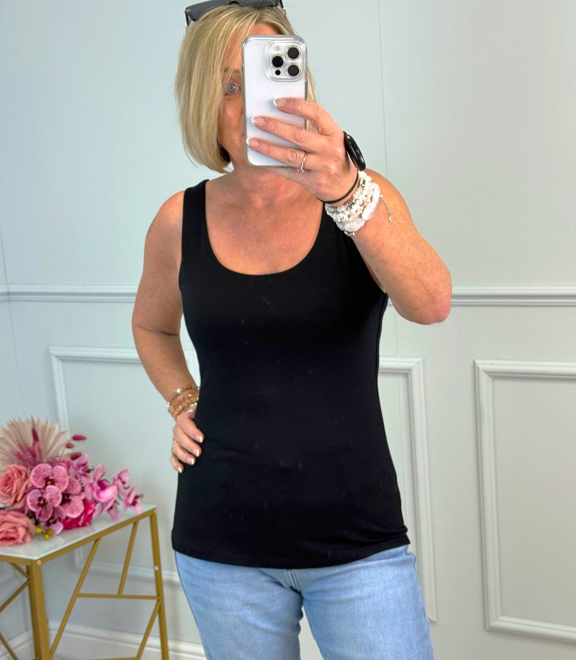Essential Panel Vest 8-16  Black - Susie's Boutique