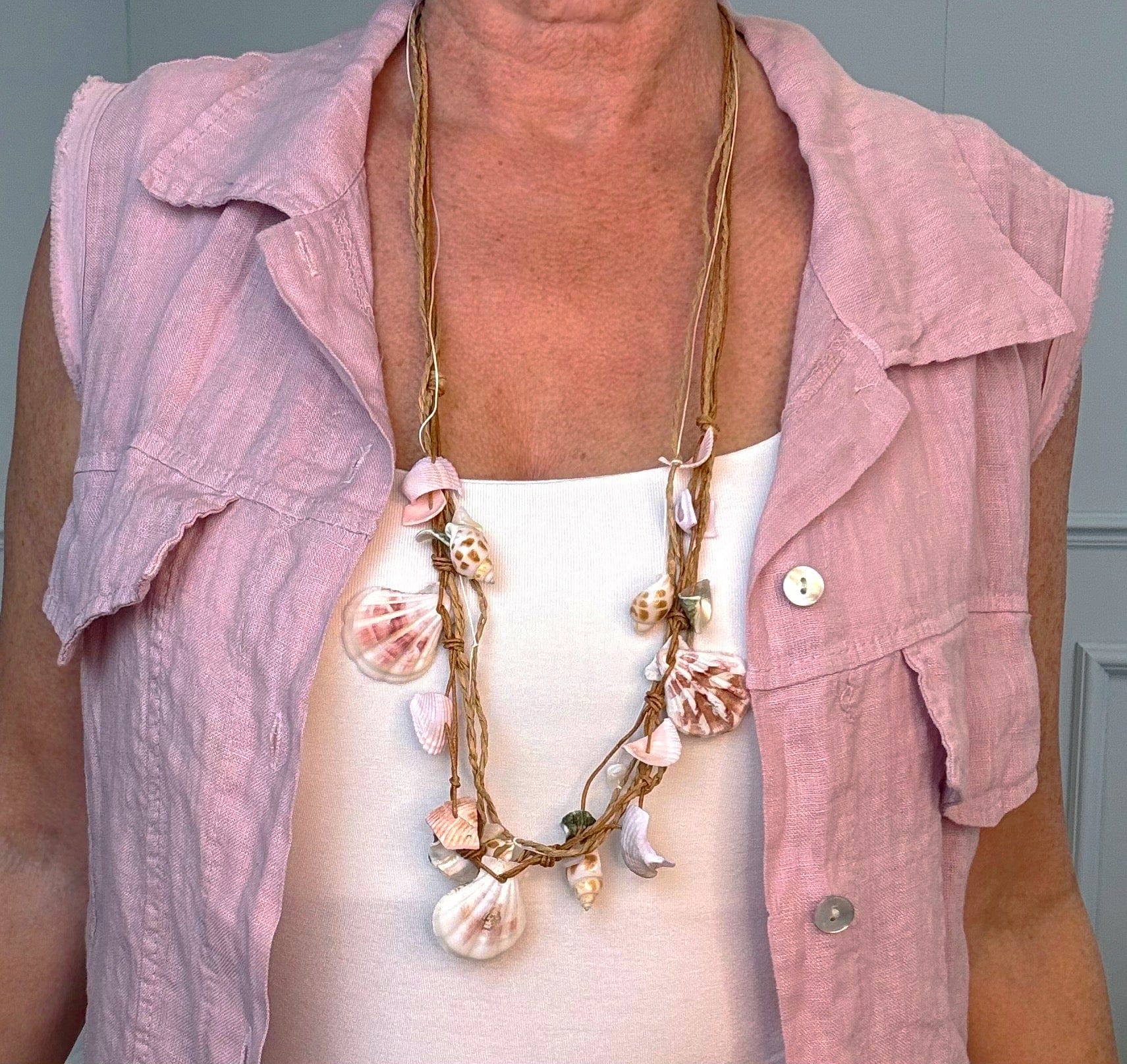 Natural Shell Beaded Boho Necklace - Susie's Boutique