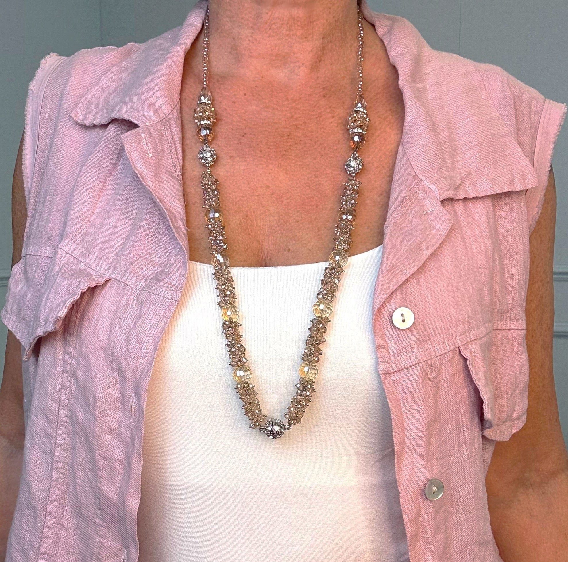 Magic Magnetic Crystal Necklace & Bracelet Set – Wear 4 Ways - Susie's Boutique