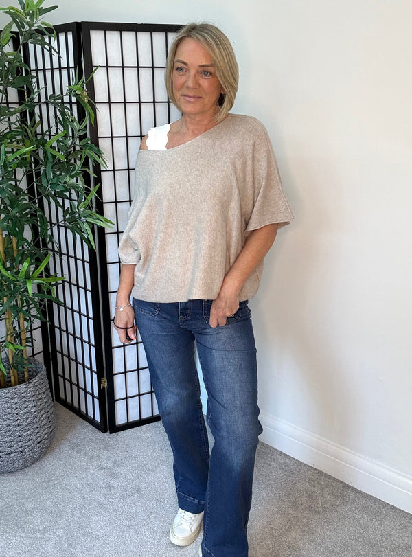 Serelai Luxe Wide-Sleeve Jumper 8-18 Oatmeal