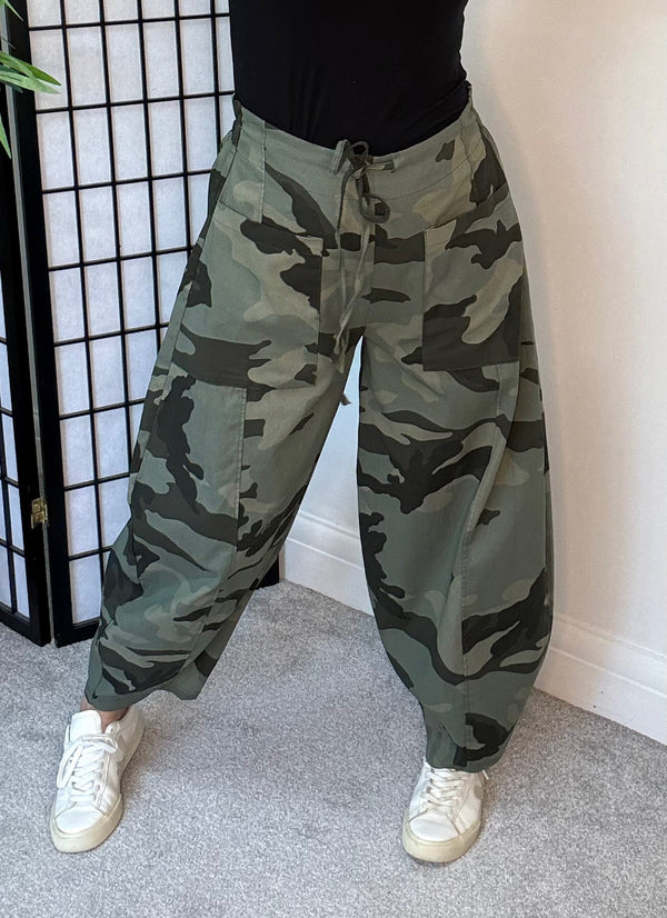 Remi Camo Barrel Trousers 8-16