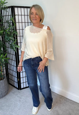 Tia Lightweight Sheer Knit Top 8-20