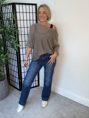 Tia Lightweight Sheer Knit Top 8-20