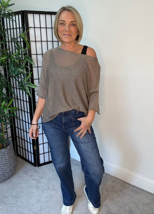 Tia Lightweight Sheer Knit Top 8-20