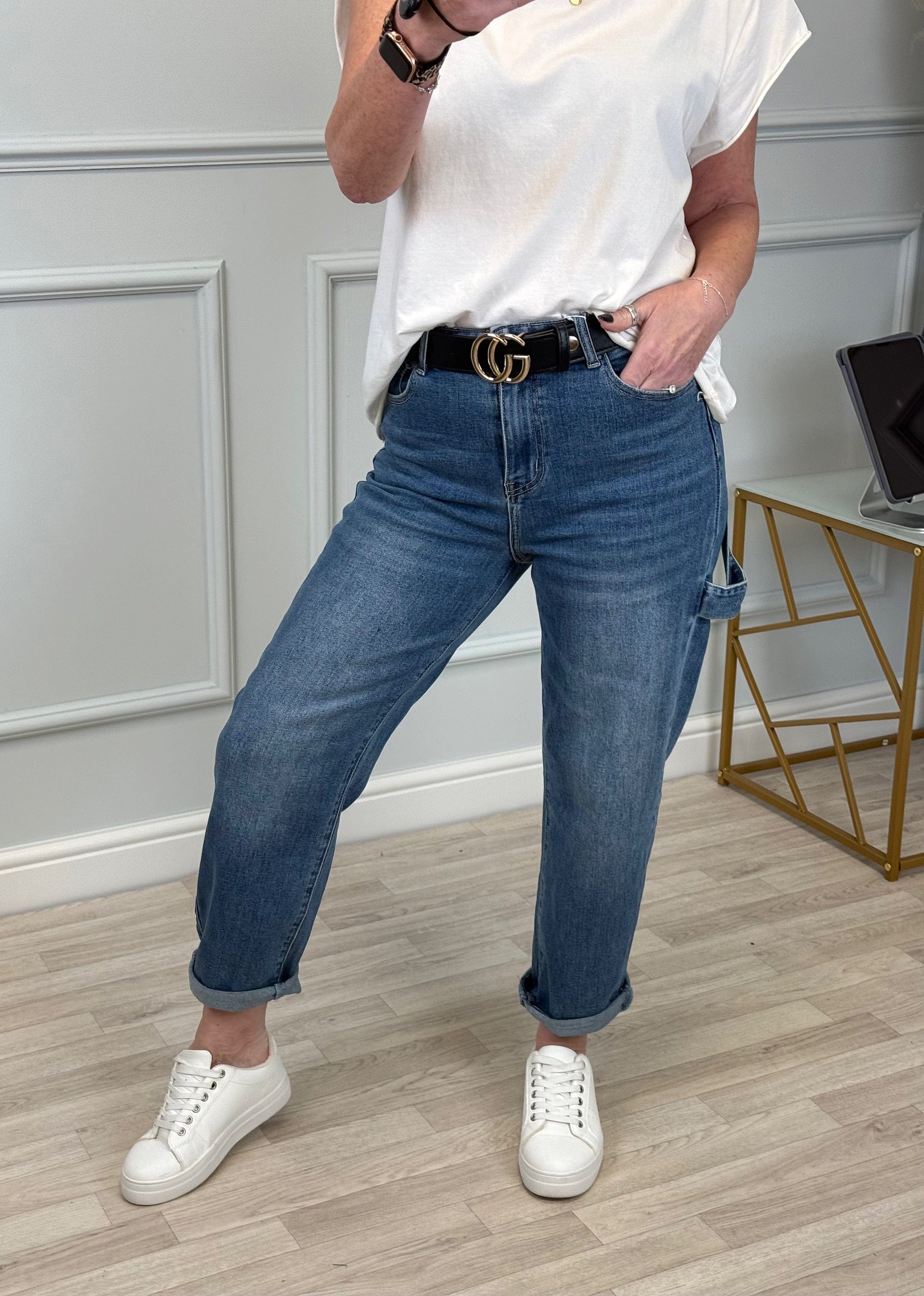 Evelyn Stretch Retro Barrel Jeans 10-20 - Susie's Boutique