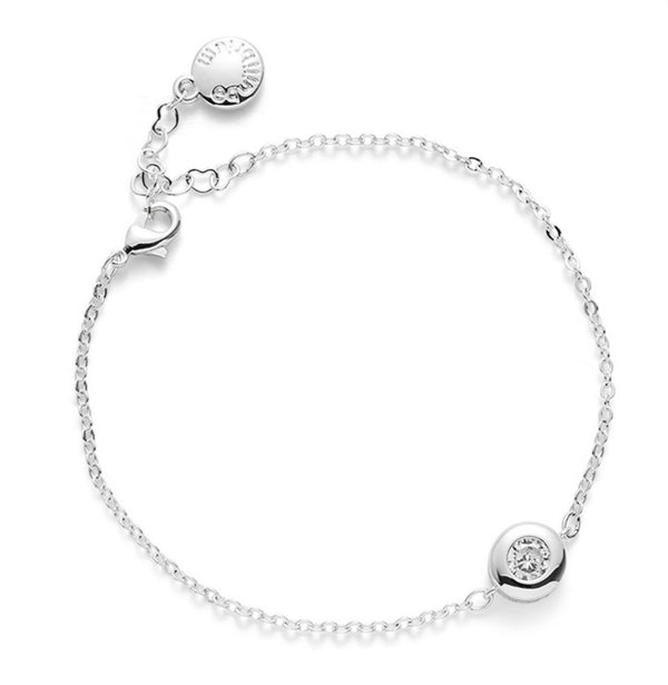 Simply Timeless Modern Sparkle Silver Plated Bracelet