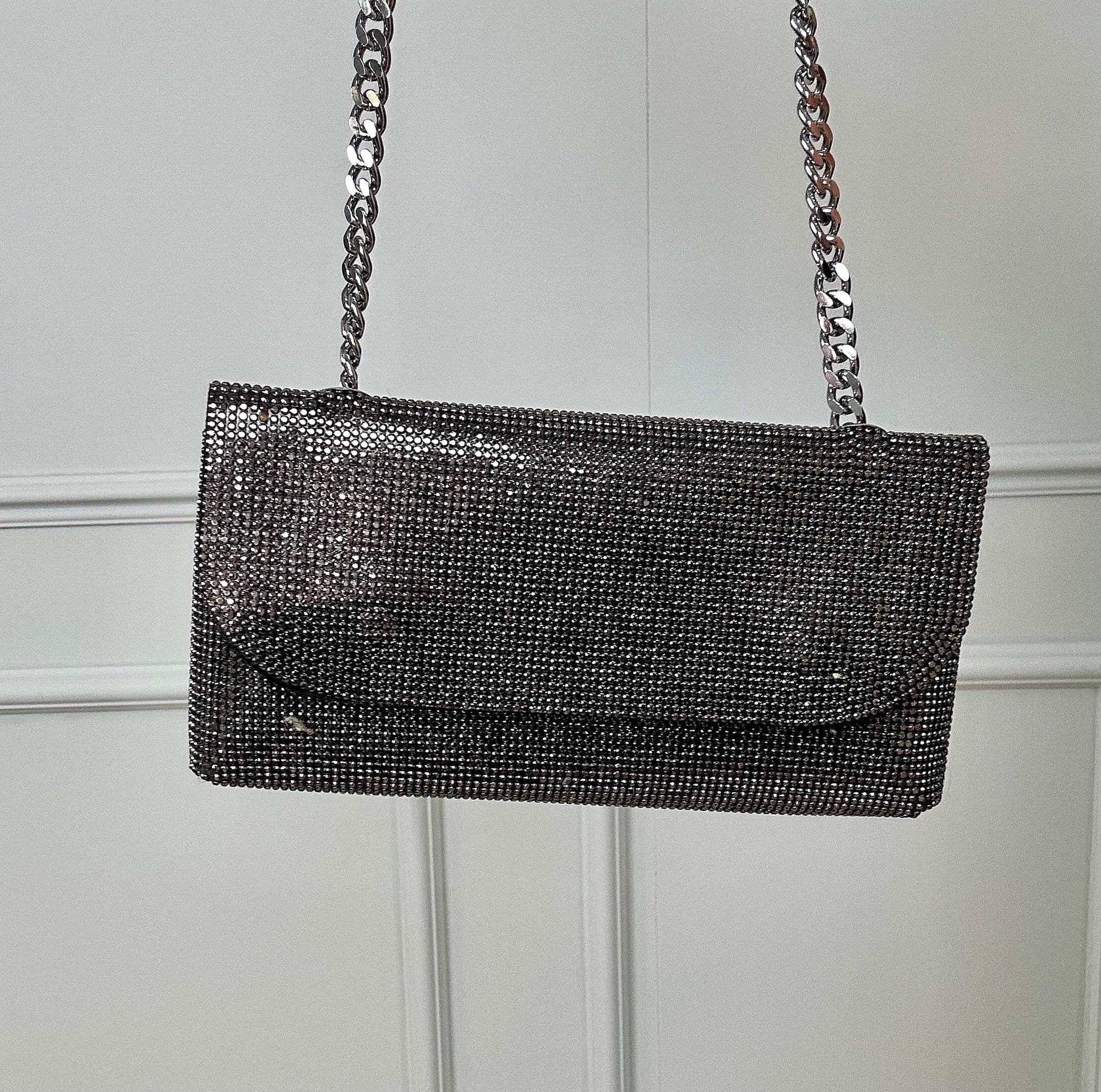 Diamante Evening Crossbody Clutch Bag NO RETURNS ON SALE ITEMS - Susie's Boutique