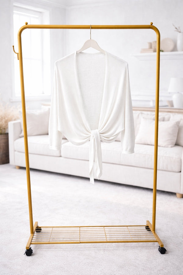 Kaia Tie Front Knitted Shrug