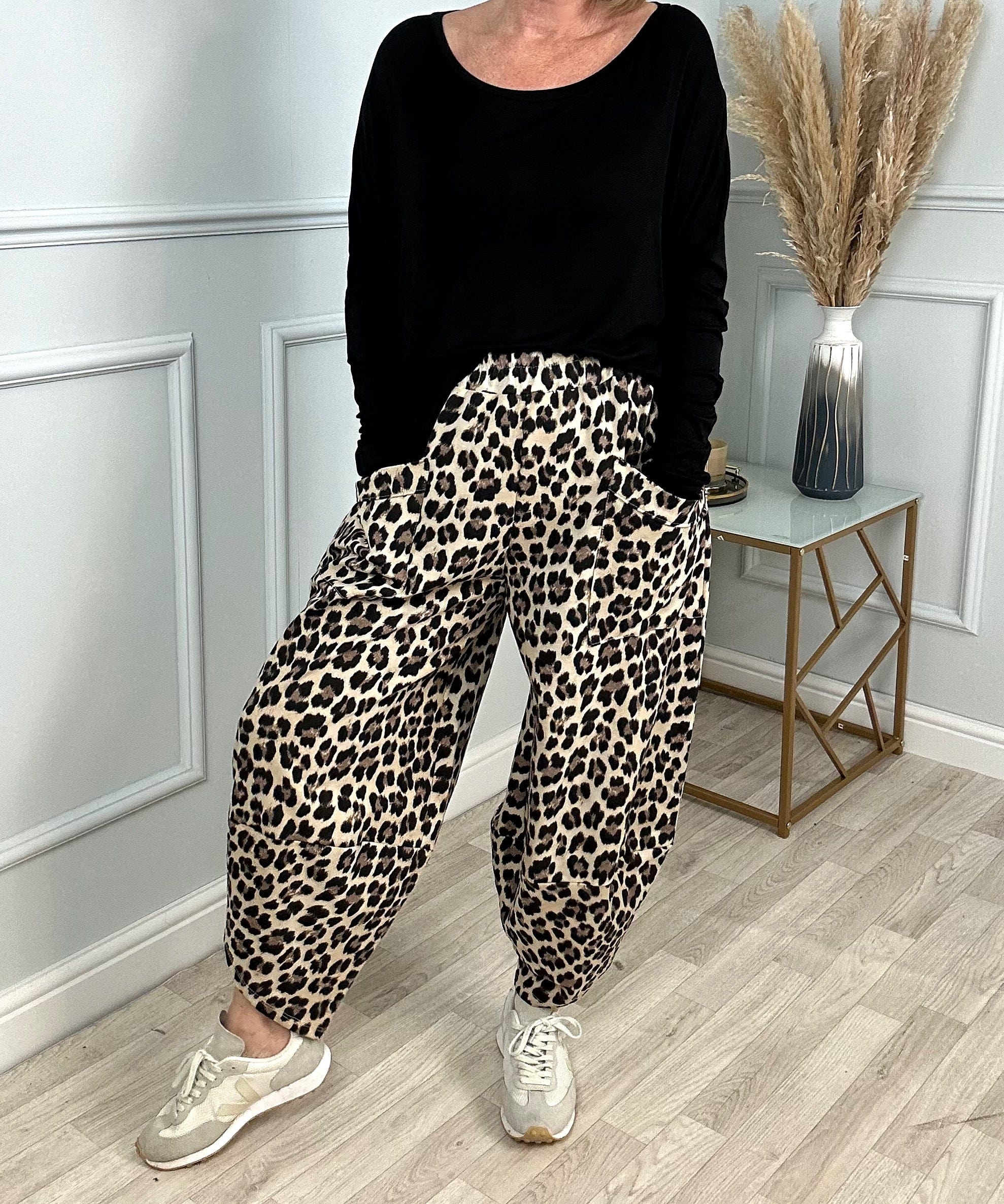Lauren Leopard Cocoon Jogger/Pants 8-20 - Susie's Boutique