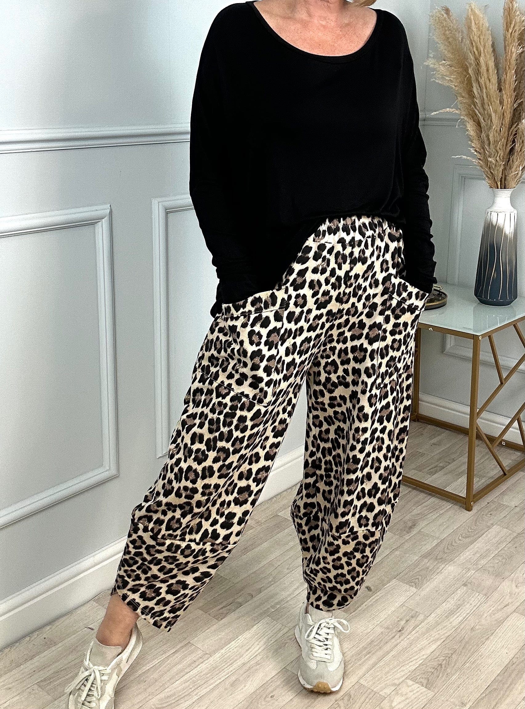 Lauren Leopard Cocoon Jogger/Pants 8-20 - Susie's Boutique