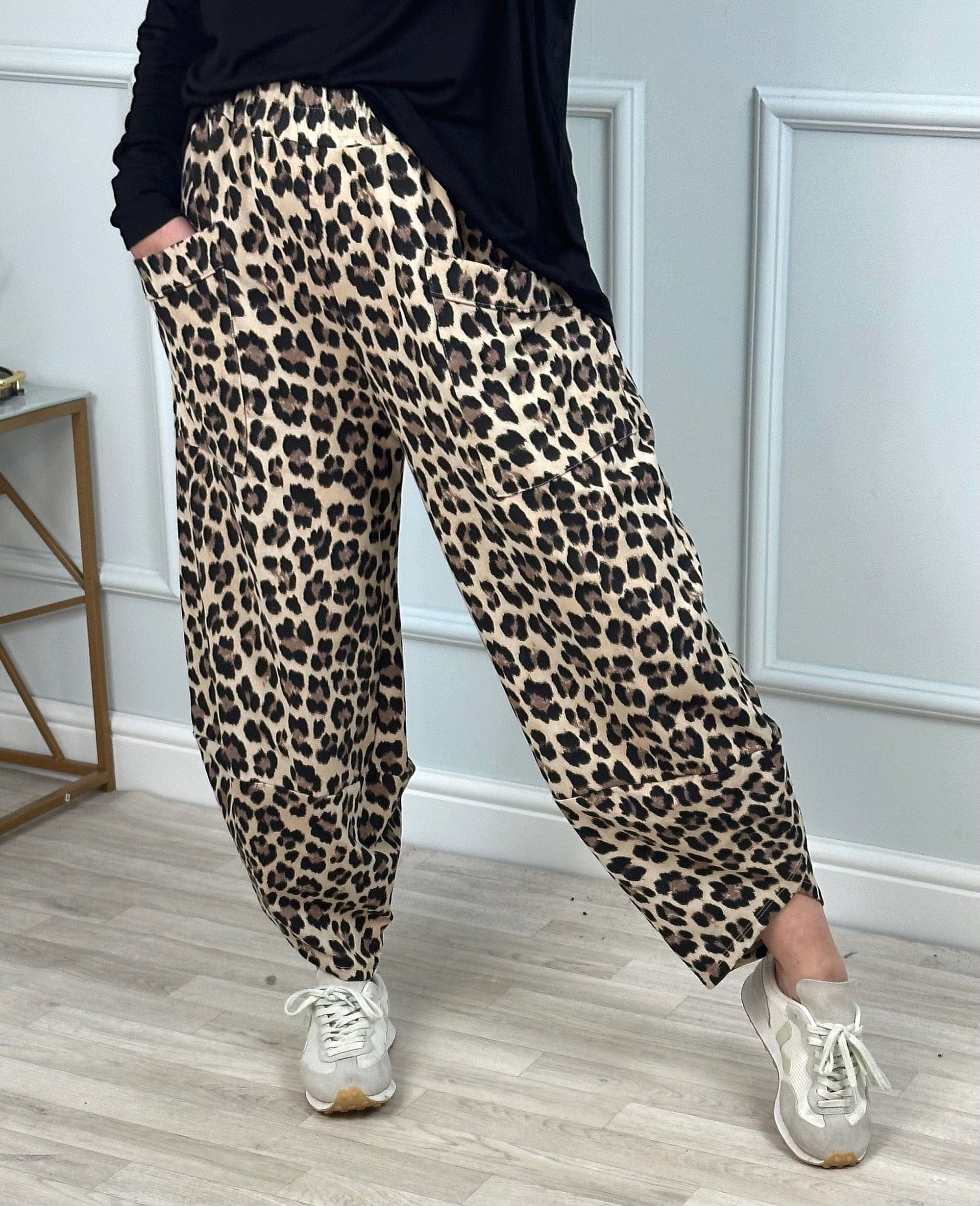 Lauren Leopard Cocoon Jogger/Pants 8-20 - Susie's Boutique