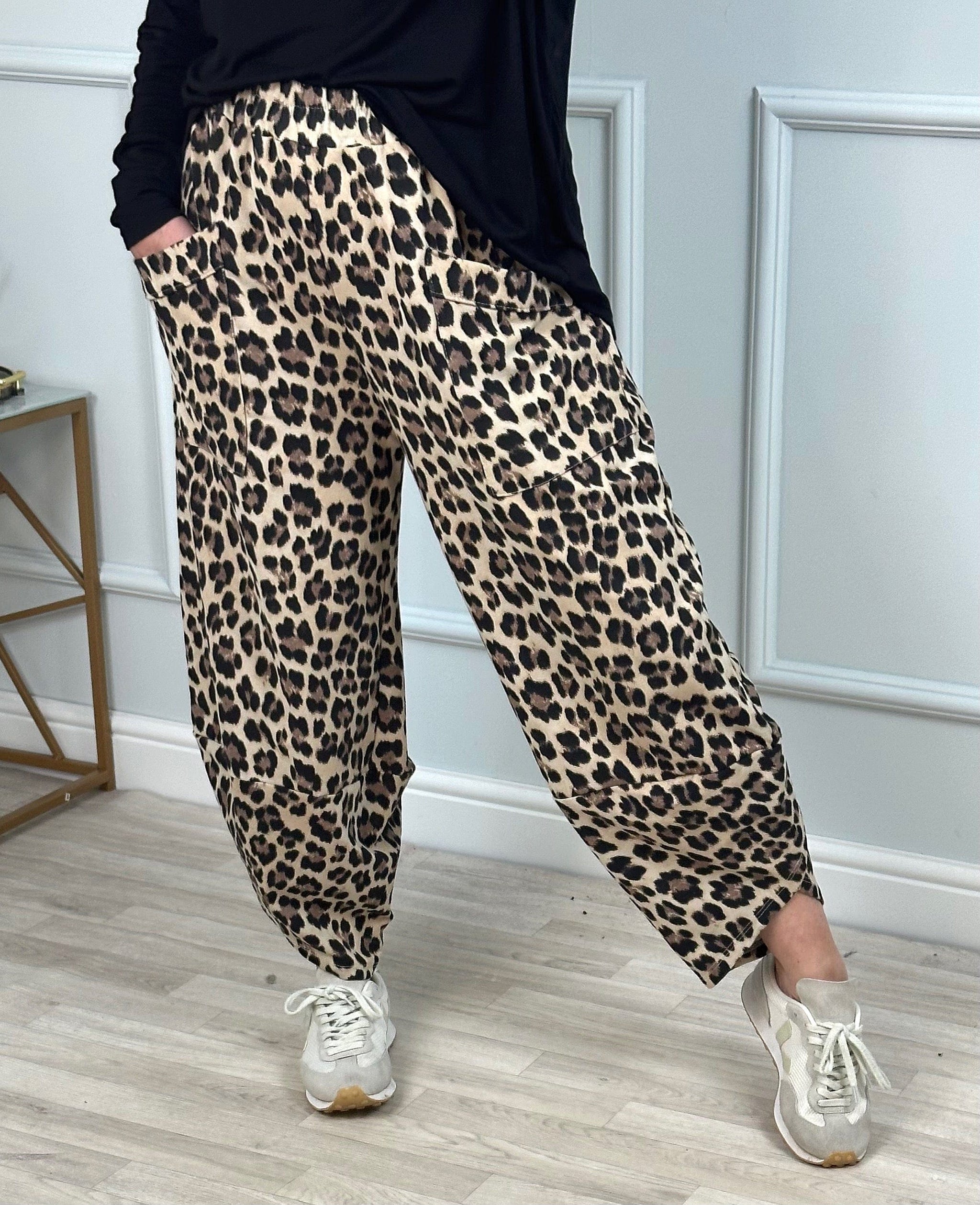Lauren Leopard Cocoon Jogger Pants 8 20