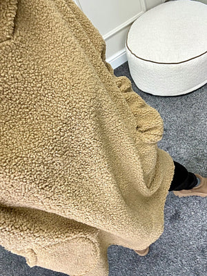 Willow Teddy Fleece Hoodie 10-18 Camel - Susie's Boutique