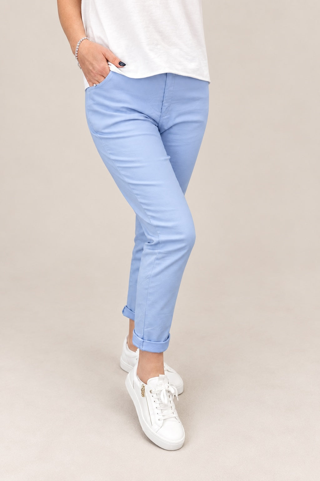 Julia Stretch Magic Trousers 8-22 Denim Blue