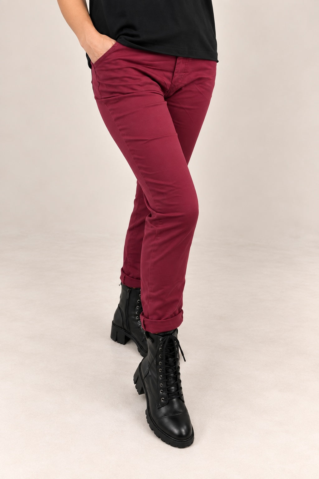 Julia Stretch Magic Trousers 8-22 Wine