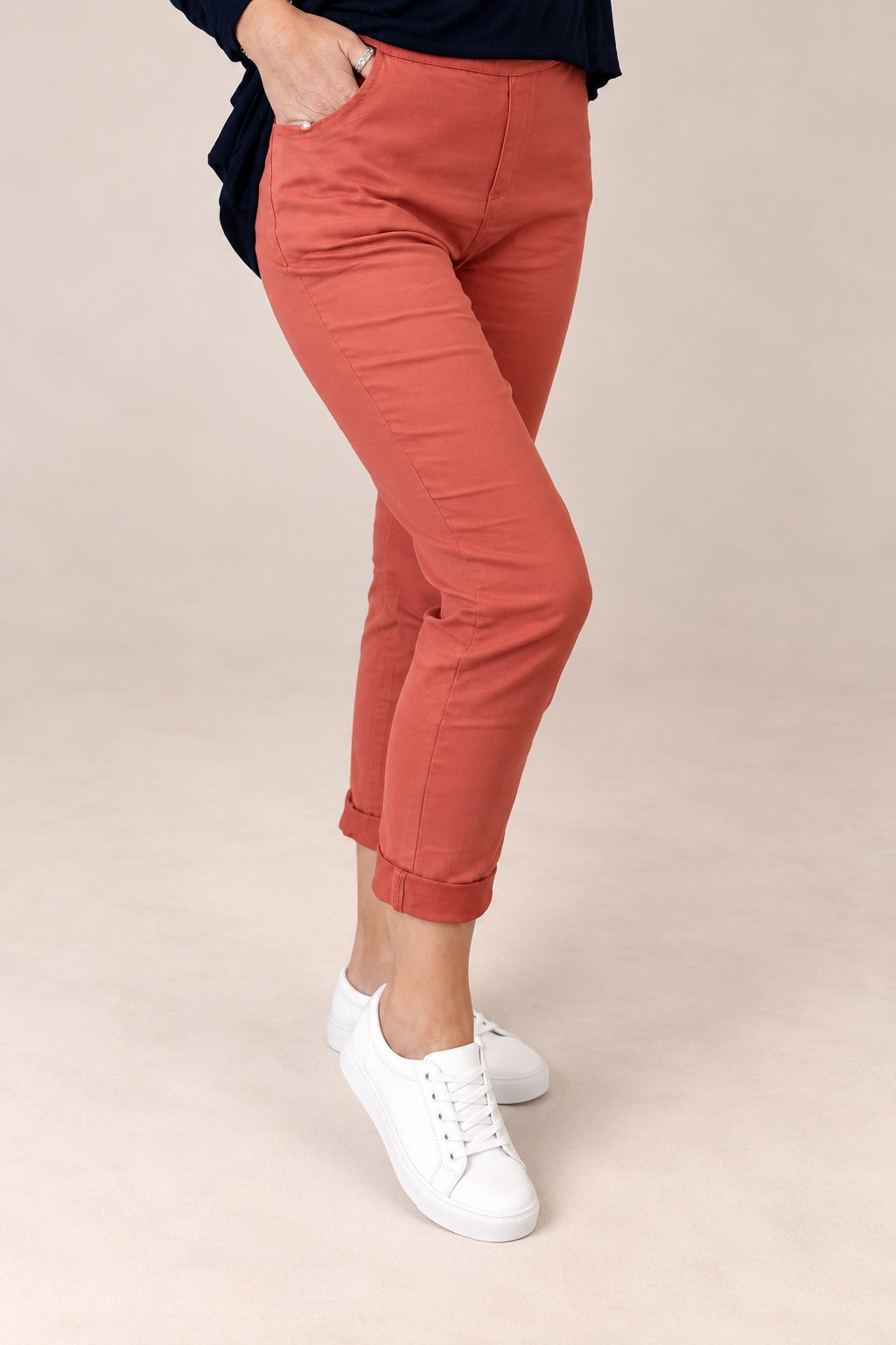 Julia Stretch Magic Trousers 8-22 Brick
