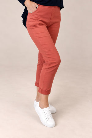 Julia Stretch Magic Trousers 8-22 Brick