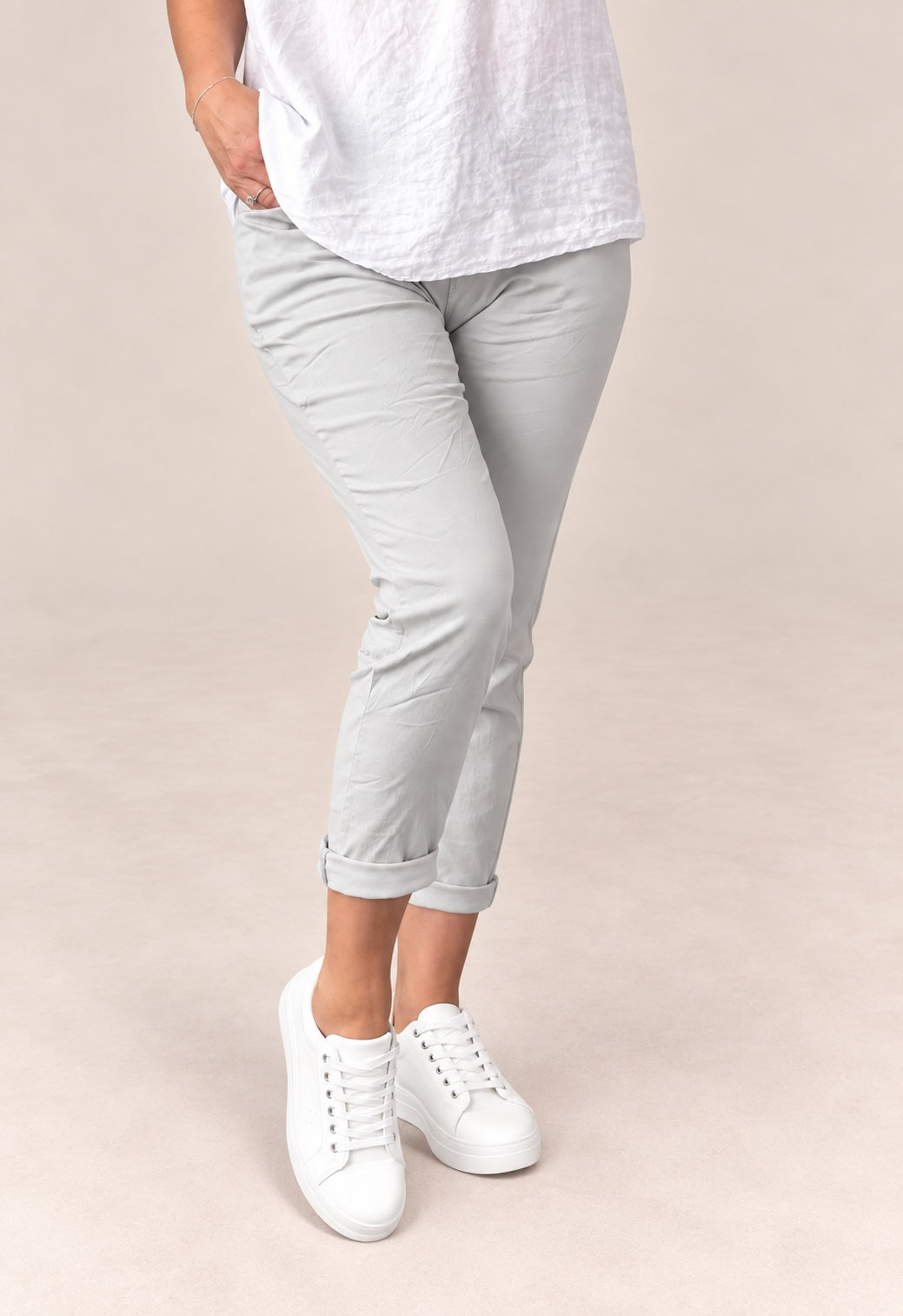 Julia Stretch Magic Trousers 8-22 Grey