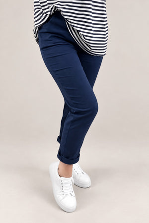 Julia Navy Magic Trousers Front