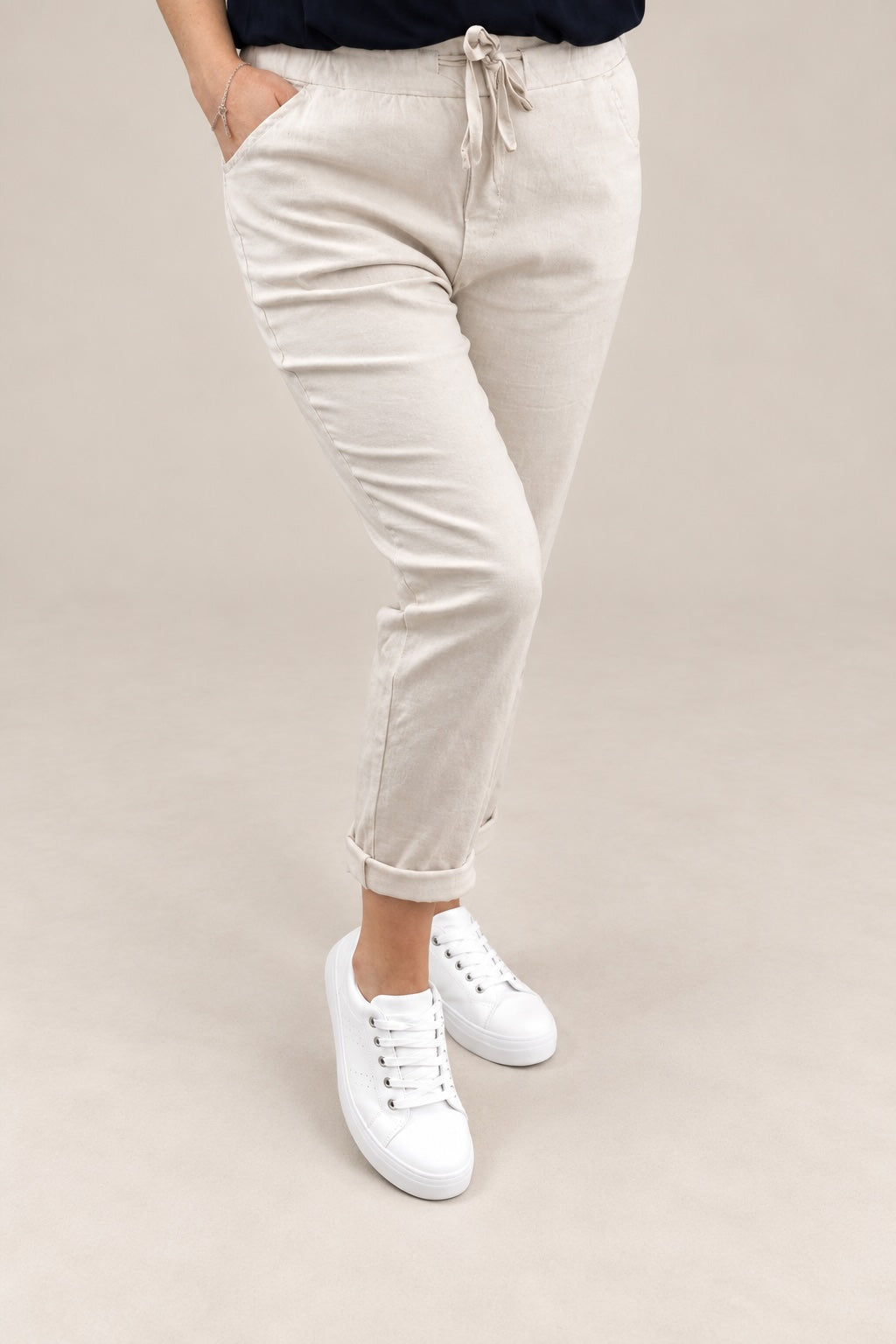 Julia Stretch Magic Trousers 8-22 Sand