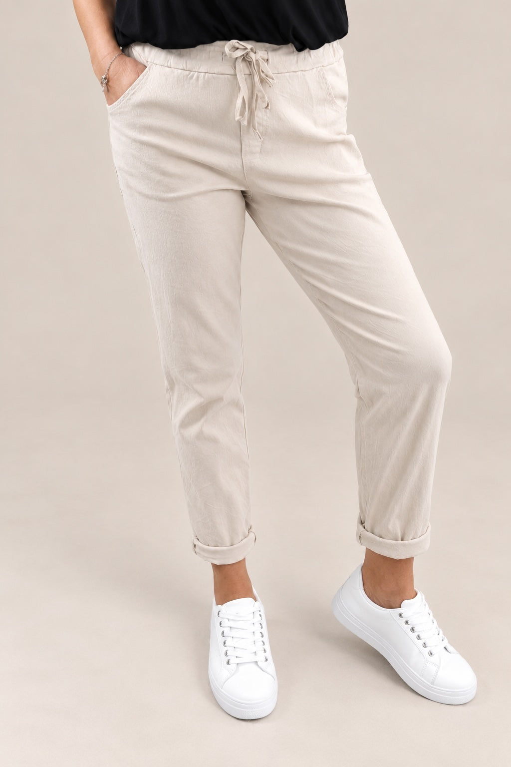 Julia Stretch Magic Trousers 8-22 Sand