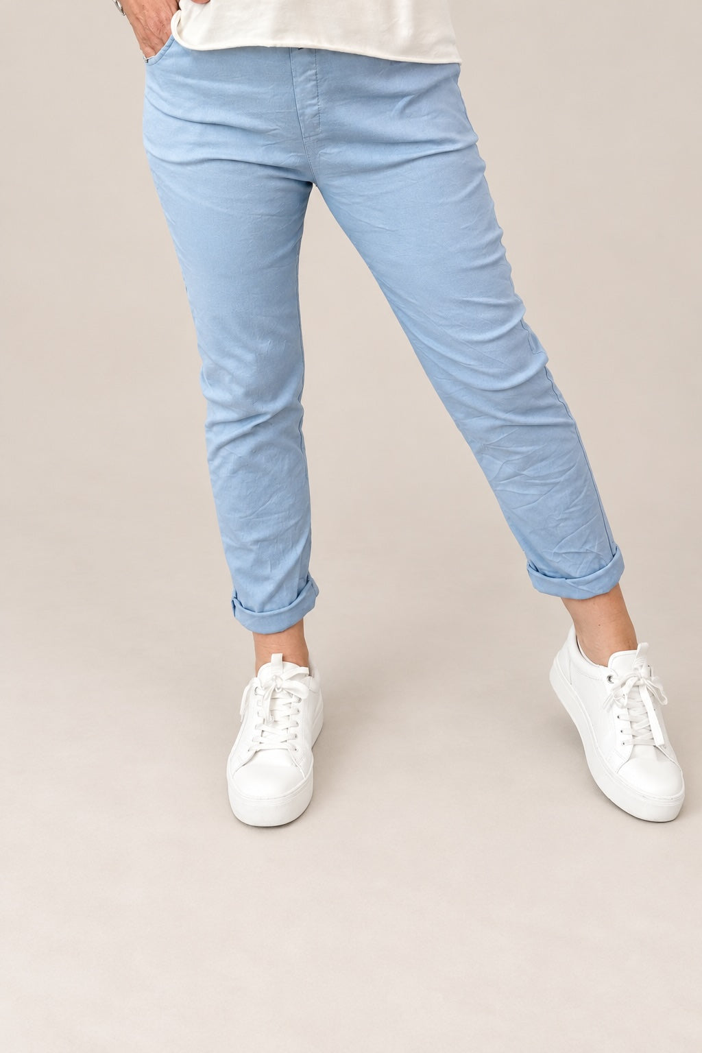 Julia Stretch Magic Trousers 8-22 Denim Blue