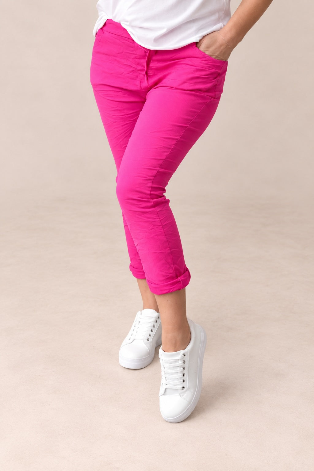 Julia Stretch Magic Trousers 8-22 Fushia