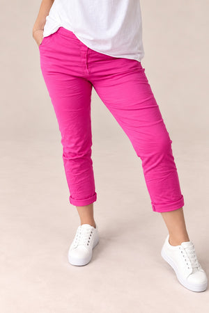Julia Stretch Magic Trousers 8-22 Fushia