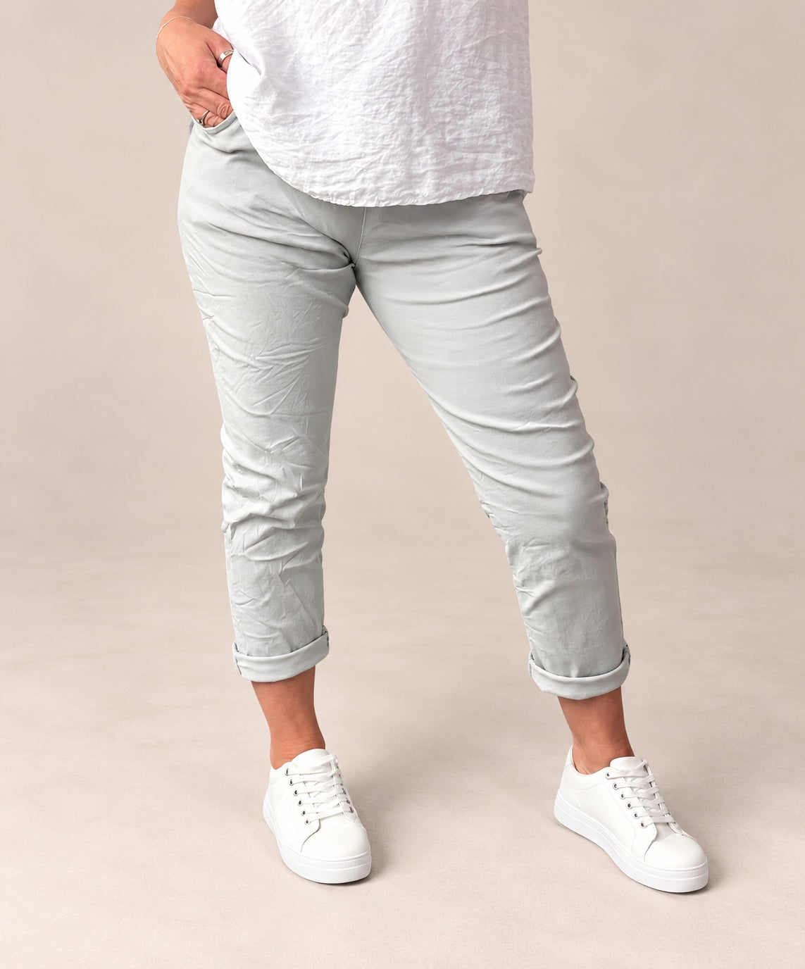 Julia Stretch Magic Trousers 8-22 Grey