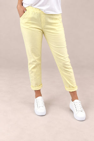 Julia Stretch Magic Trousers 8-22 Lemon