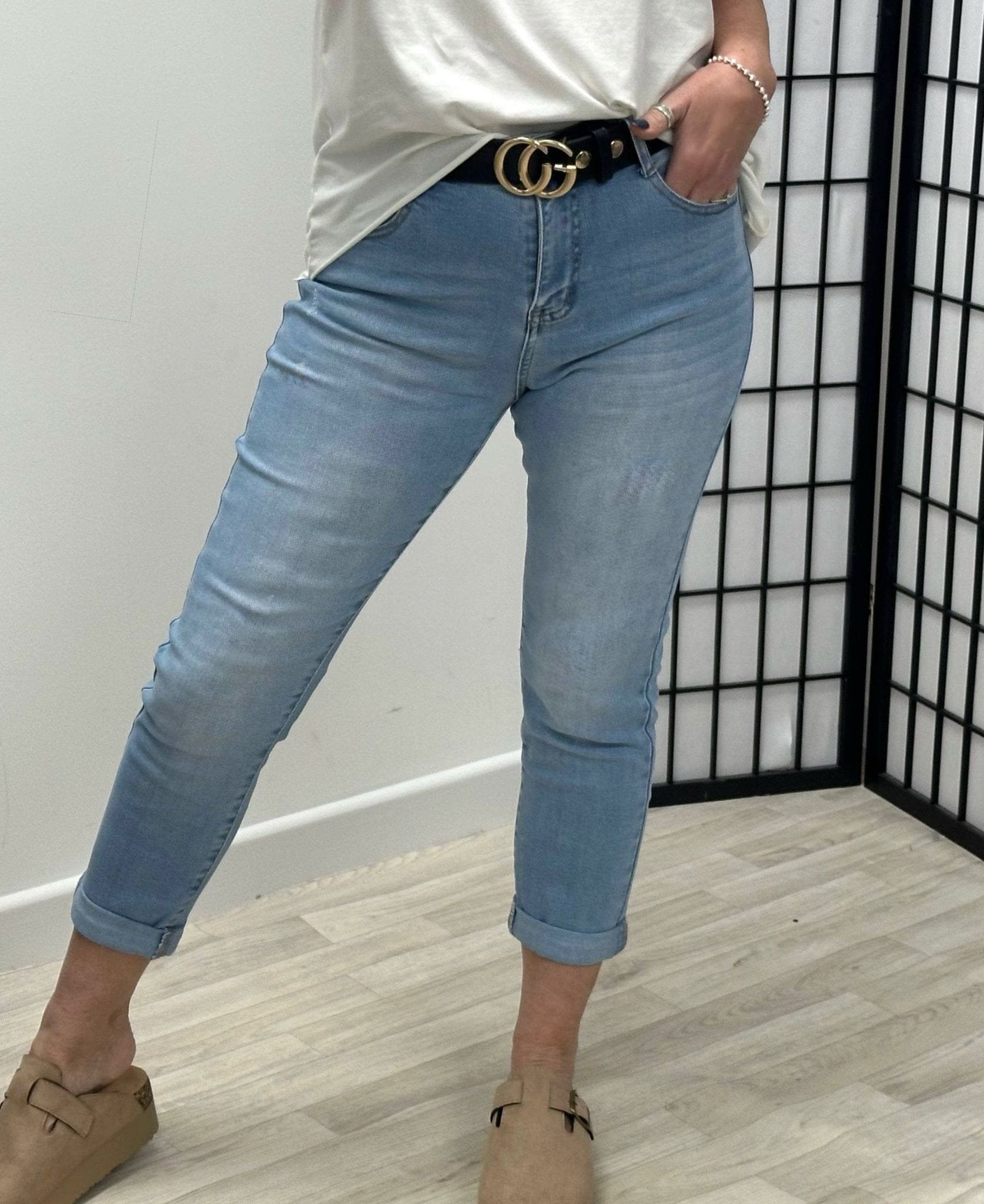G-Smack Emily Mom Fit Jeans 8-22 LightWash
