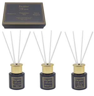Desire Aroma Mini Diffuser Gift Set – Shangri La, Pomegranate Noir, Oud & Bergamol