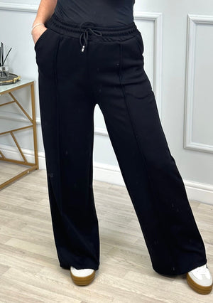 Alexandria Wide Straight Leg Trousers 8 - 18 Black - Susie's Boutique - | Women's Fashion Online