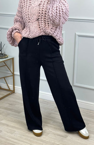 Alexandria Wide Straight Leg Trousers 8 - 18 Black - Susie's Boutique - | Women's Fashion Online
