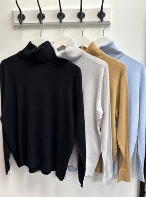 Aspen Knitted Polo Neck Jumper 10 - 16 - Susie's Boutique - | Women's Fashion Online