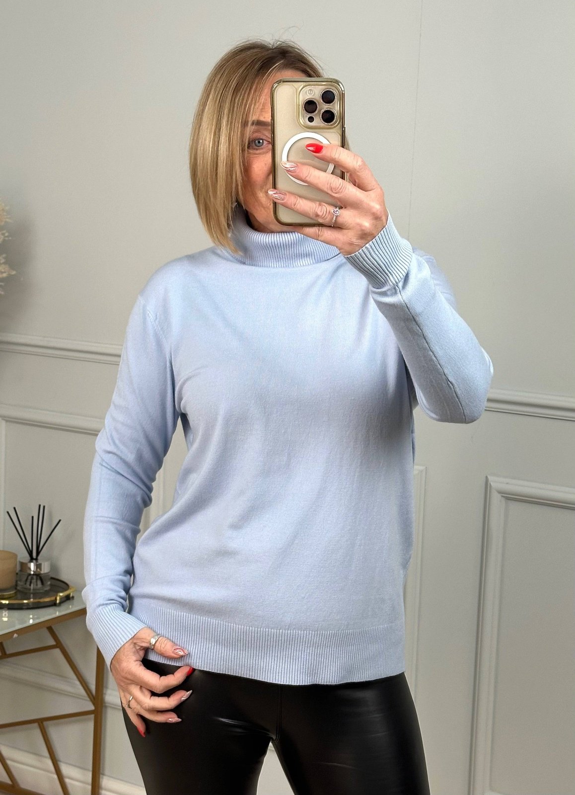 Aspen Knitted Polo Neck Jumper 10 - 16 - Susie's Boutique - | Women's Fashion Online