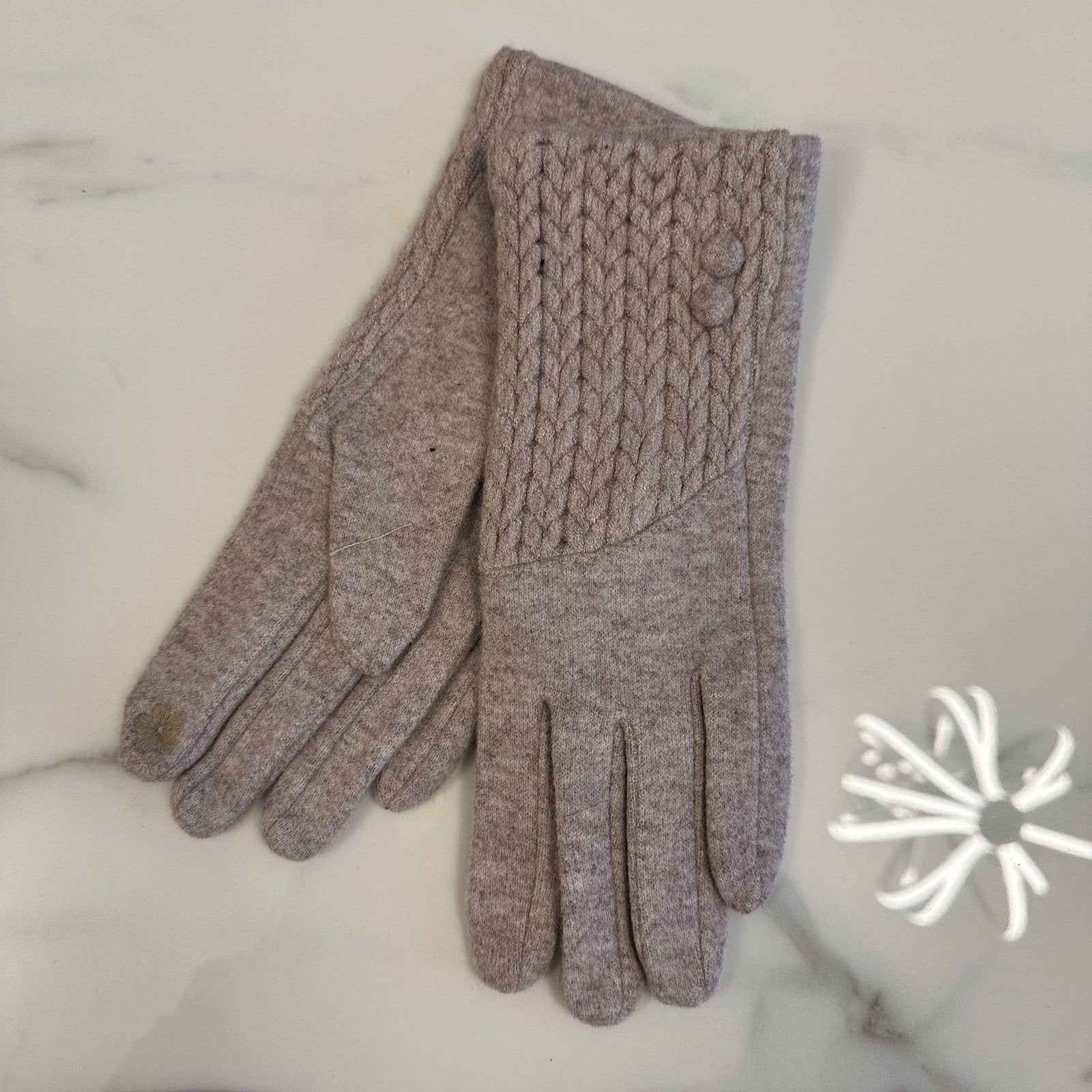 Cable Knit Detail Gloves (4 Colours) - Susie's Boutique - | Women's Fashion Online