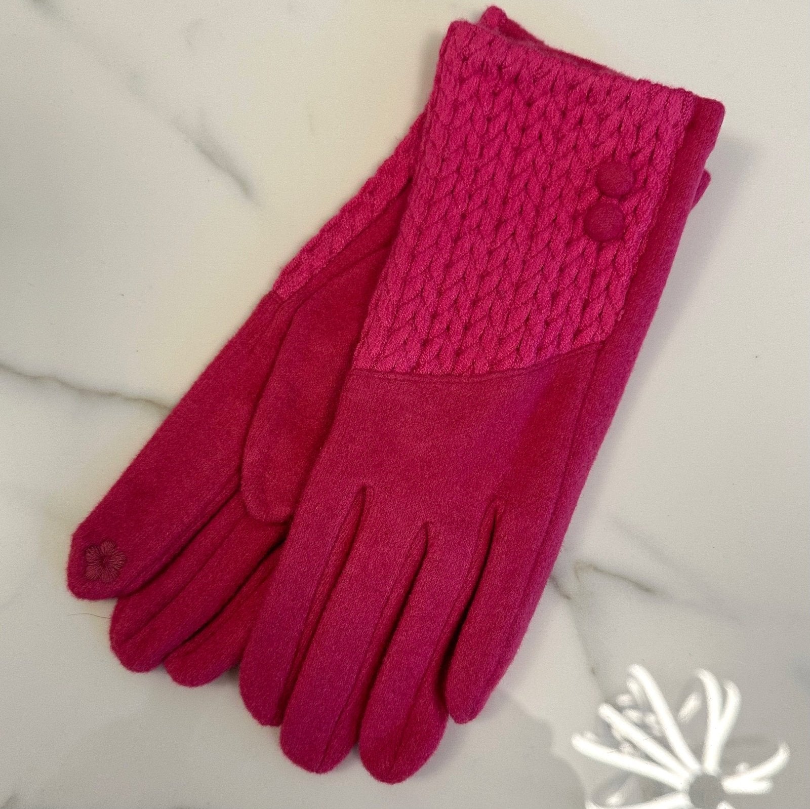 Cable Knit Detail Gloves (4 Colours) - Susie's Boutique - | Women's Fashion Online
