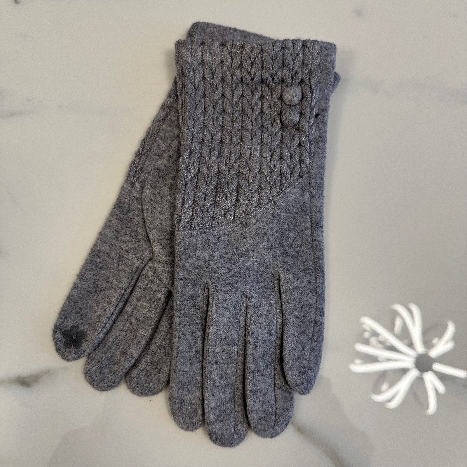 Cable Knit Detail Gloves (4 Colours) - Susie's Boutique - | Women's Fashion Online