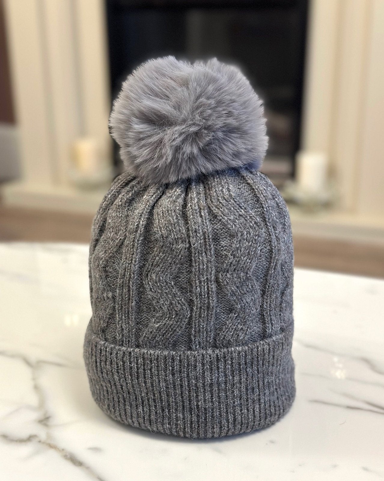 Cable Knit Pom Pom Hat (8 Colours) - Susie's Boutique - | Women's Fashion Online