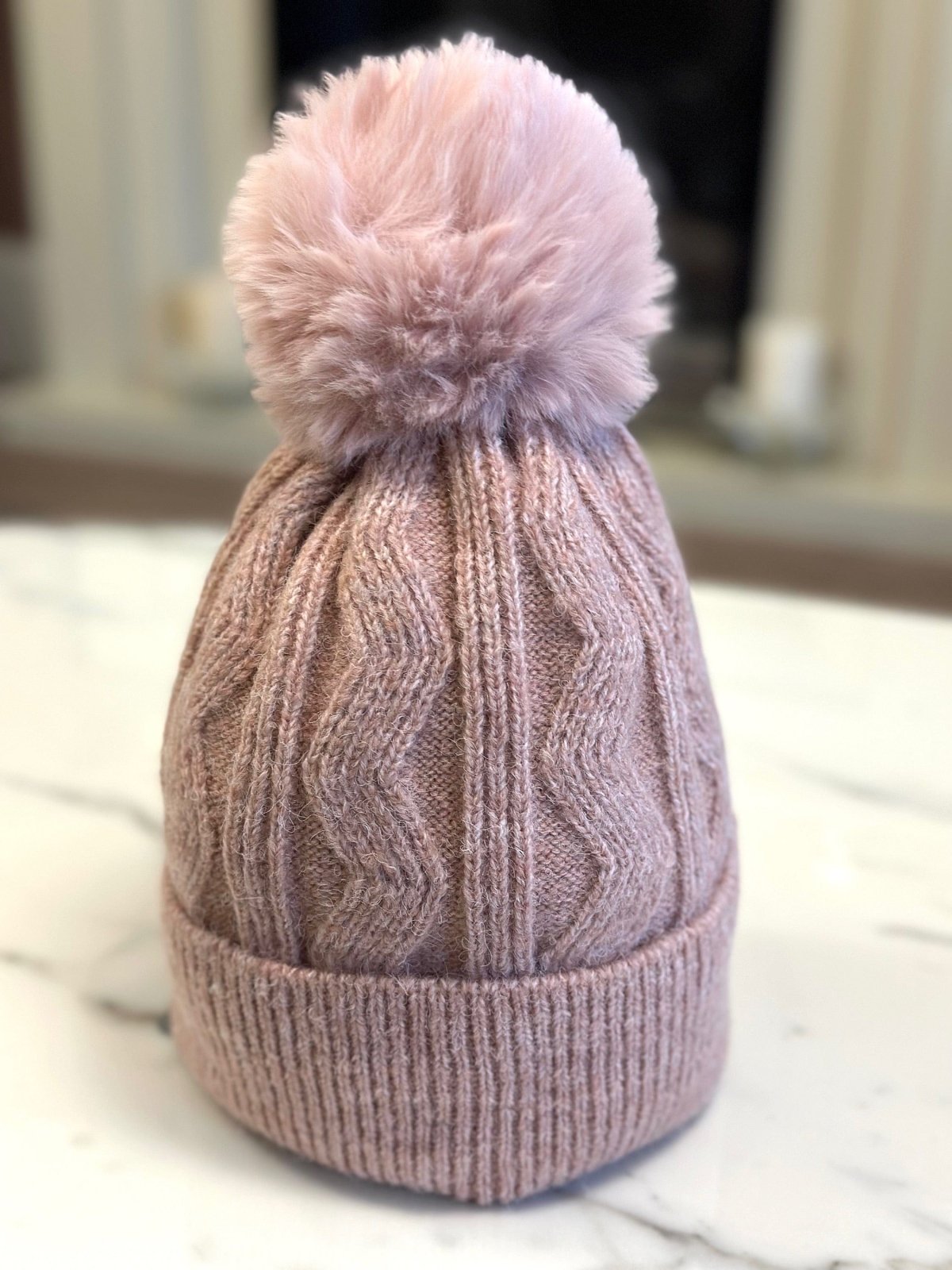 Cable Knit Pom Pom Hat (8 Colours) - Susie's Boutique - | Women's Fashion Online