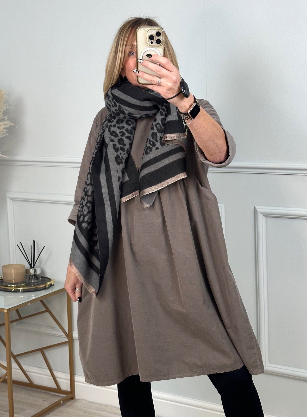 Cashmere mix Leopard Reversible Scarf (5 Colours) - Susie's Boutique - | Women's Fashion Online