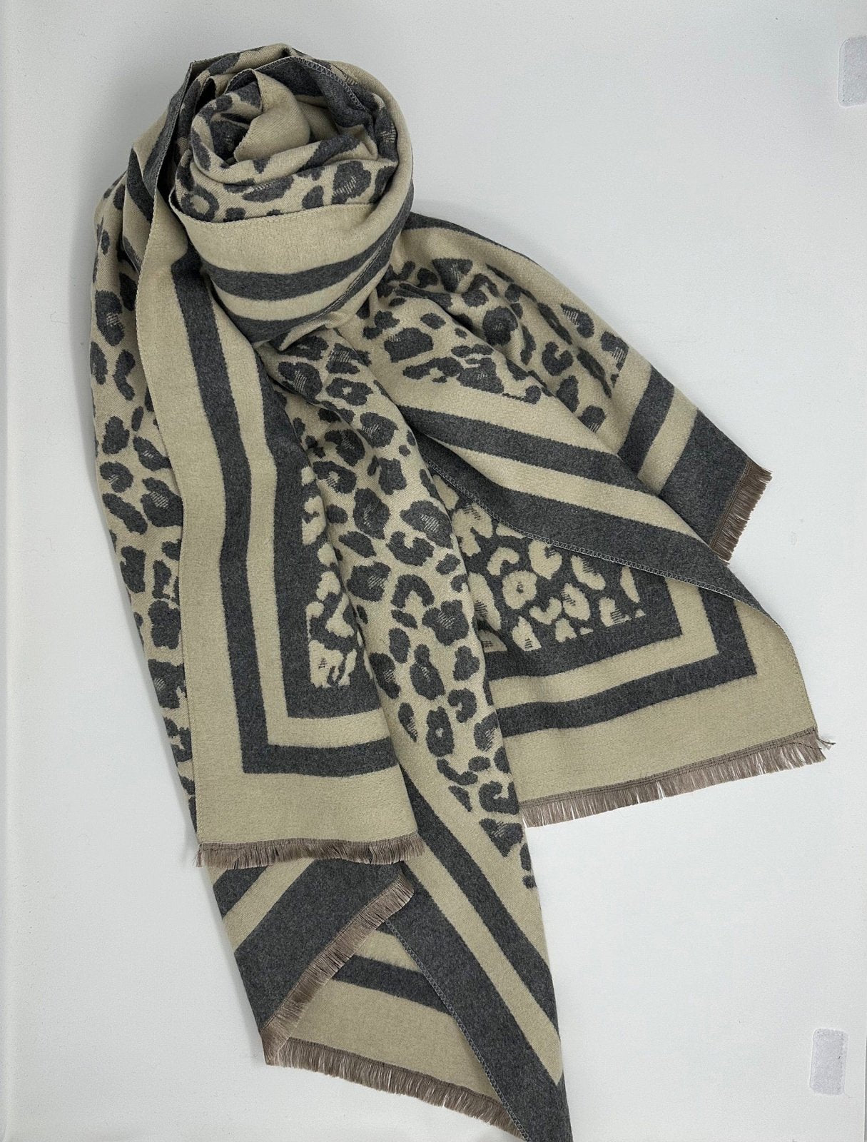 Cashmere mix Leopard Reversible Scarf (5 Colours) - Susie's Boutique - | Women's Fashion Online