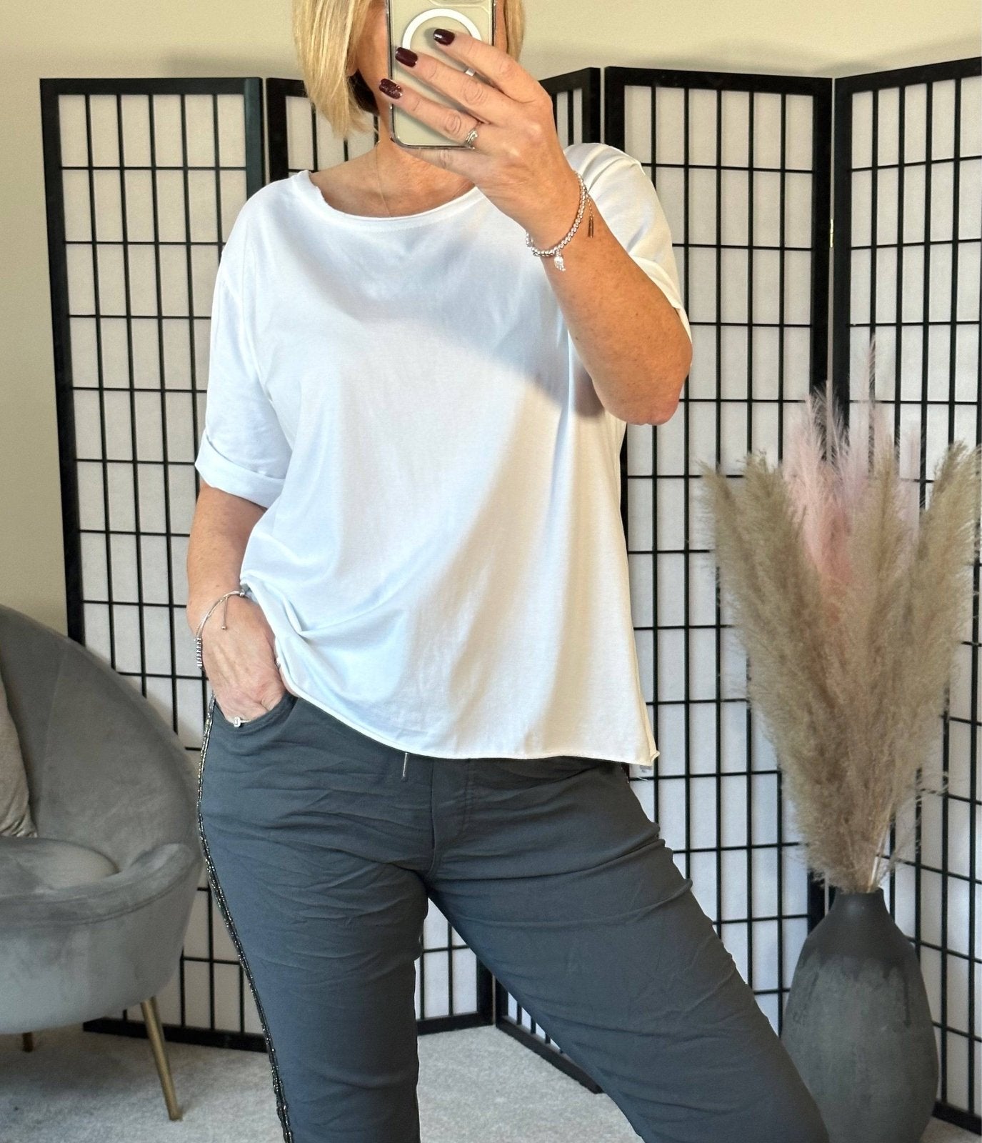 Elisa Essential Plain T-shirt 8 - 16 White - Susie's Boutique - | Women's Fashion Online